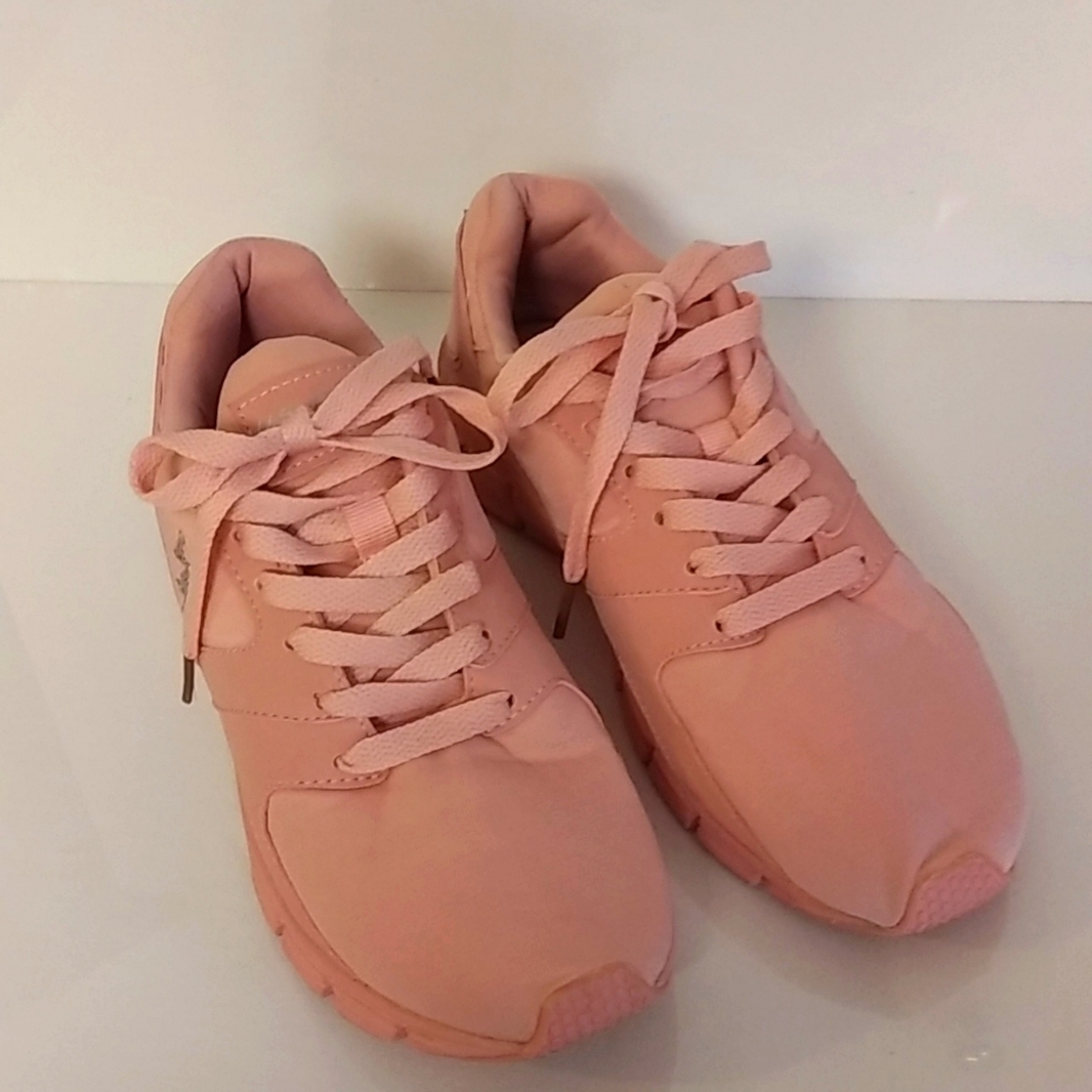 US Polo Assn Pink Sneakers Size 6M NW4504